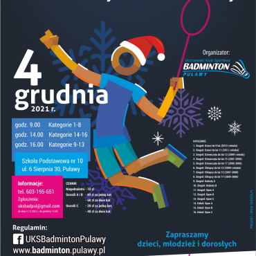 Turniej Badmintona o Puchar Prezydenta Miasta Puławy