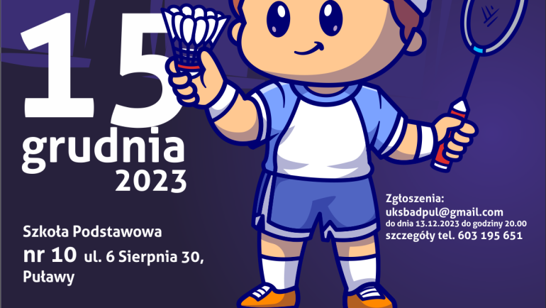 III Turniej o Puchar Prezydenta Miasta Puławy w badmintonie dzieci i młodzież